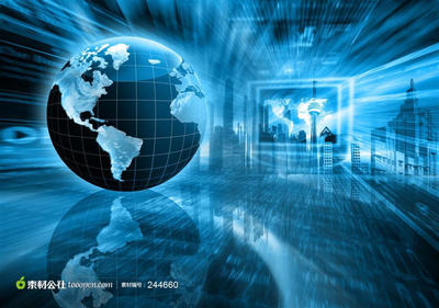 藍色科技工業電子信息商務金融高清素材工業科技圖片素材